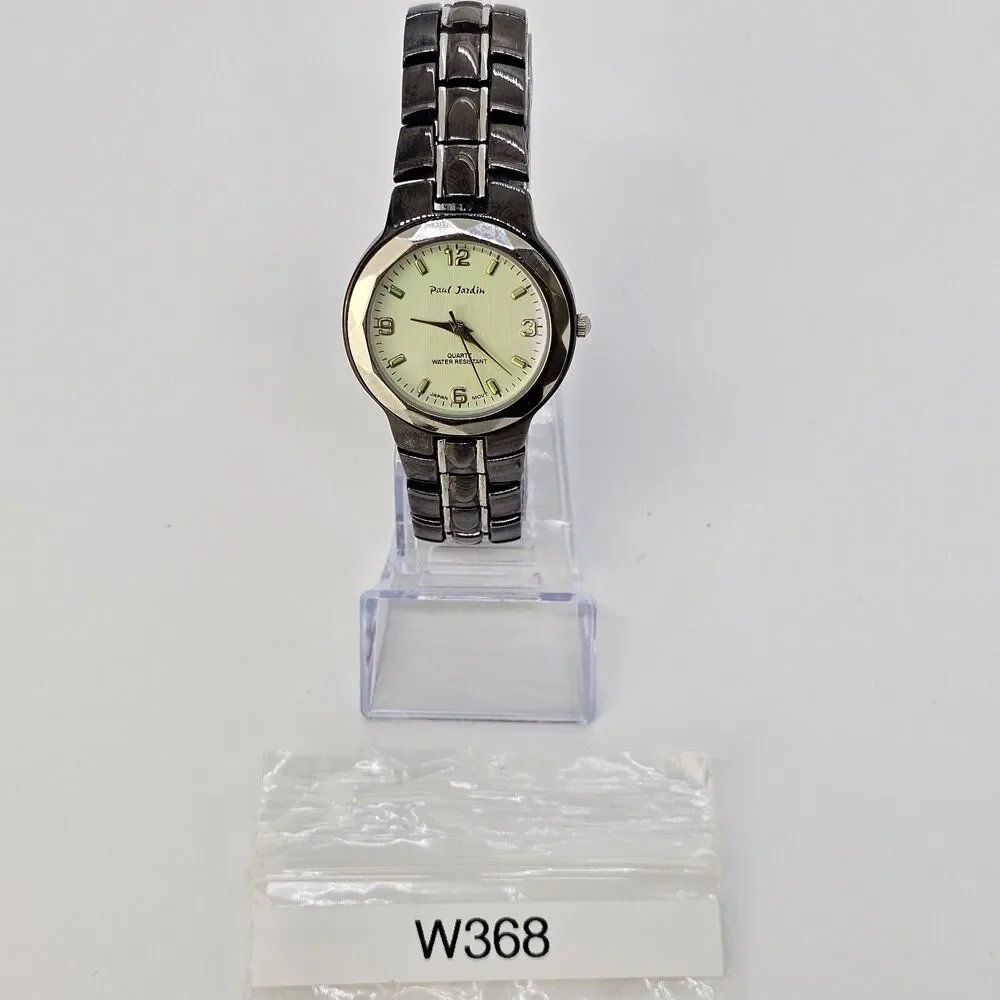 VTG‎ Paul Jardin Women's Watch 33MM Green Dial Black Bracelet 7.5
